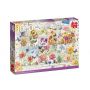 Puzzle 1000 Collection Janneke Brinkman Timbres Fleurs d'été - IkaIpaka Royan