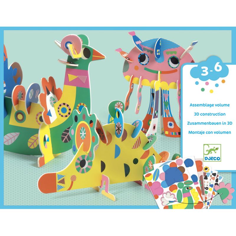 3 animaux 3D Djeco Ikaipaka jeux & jouets Royan
