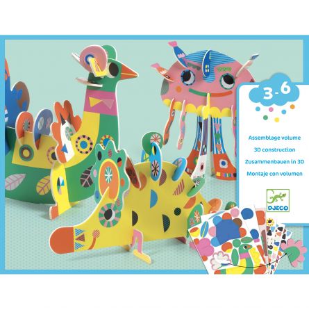 3 animaux 3D Djeco Ikaipaka jeux & jouets Royan