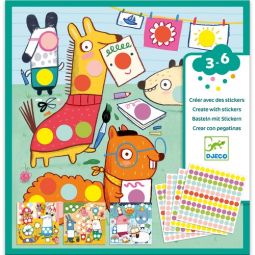 Stickers des petits - Avec des gommettes rondes - IkaIpaka Royan