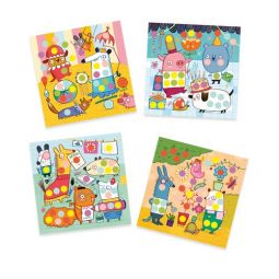 Stickers des petits - Avec des gommettes rondes - IkaIpaka Royan