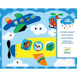 Coloriage à l'eau - Caché dans le ciel Djeco Ikaipaka jeux &