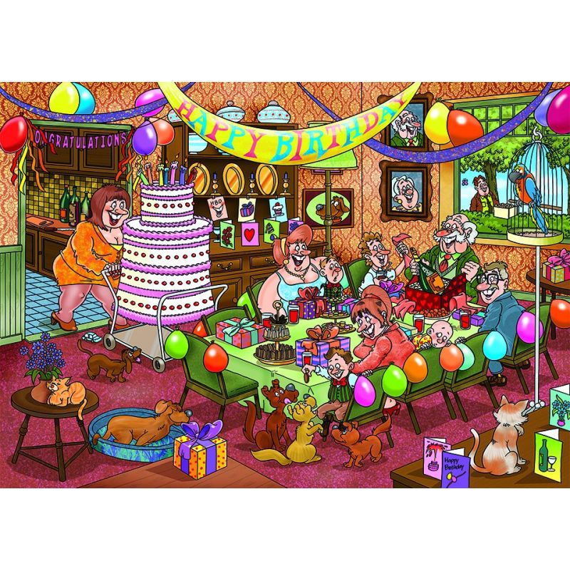 Puzzle 1000p Wasgij Mystery 16 Anniversaire surprise ! - IkaIpaka Royan