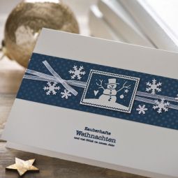 Tampon bois Courrier de Noël Bonhomme de Neige - IkaIpaka Royan