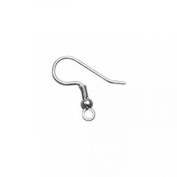 Crochets d'oreille couleur platine - IkaIpaka Royan