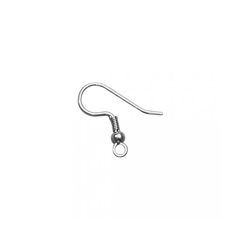 Crochets d'oreille couleur platine - IkaIpaka Royan