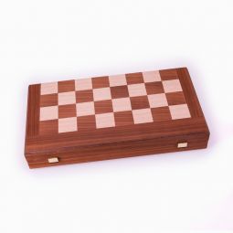 Echecs Backgammon 38 cm Acajou - IkaIpaka Royan