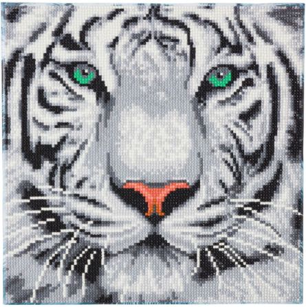 Crystal art Tableau Tigre des neiges - IkaIpaka Royan
