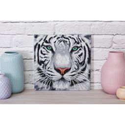 Crystal art Tableau Tigre des neiges - IkaIpaka Royan