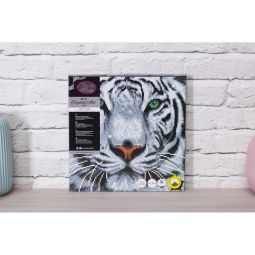 Crystal art Tableau Tigre des neiges - IkaIpaka Royan