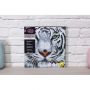 Crystal art Tableau Tigre des neiges - IkaIpaka Royan