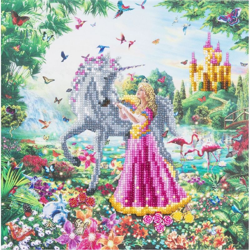 Crystal Art Tableau Princesse et Licorne - IkaIpaka Royan