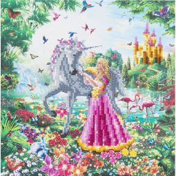 Crystal Art Tableau Princesse et Licorne - IkaIpaka Royan