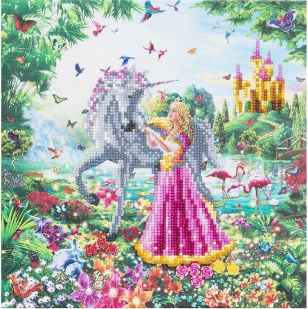 Crystal Art Tableau Princesse et Licorne - IkaIpaka Royan