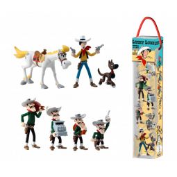 Tubo Lucky Luke 7 figurines PLASTOY Ikaipaka jeux & jouets Royan