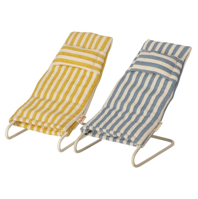 Chaises de plage pour micro souris Maïleg Maileg Ikaipaka jeux