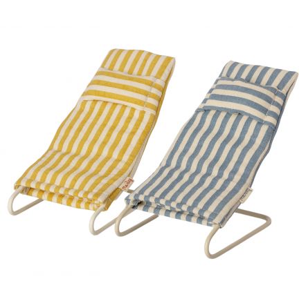 Chaises de plage pour micro souris Maïleg Maileg Ikaipaka jeux