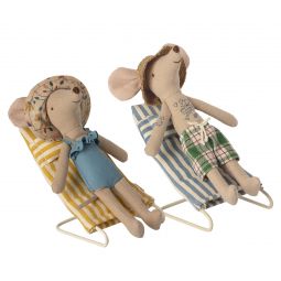 Chaises de plage pour micro souris Maïleg Maileg Ikaipaka jeux