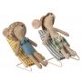 Chaises de plage pour micro souris Maïleg Maileg Ikaipaka jeux