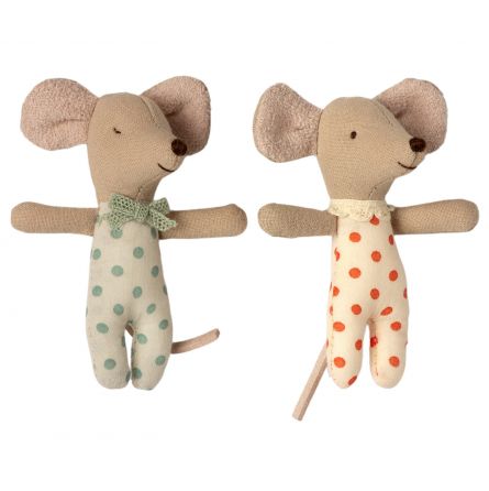 Baby Mice Twins in Matchbox Maïleg Maileg Ikaipaka jeux &