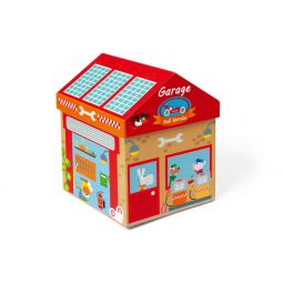 Boîte à jouets Garage 2 en 1 Scratch Ikaipaka jeux & jouets