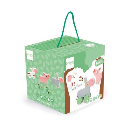 Animaux magnétiques ferme Scratch Ikaipaka jeux & jouets Royan