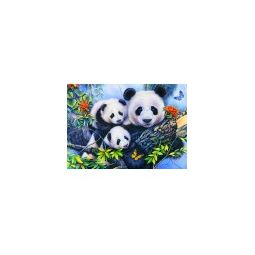 Puzzle 100p Panda Family - IkaIpaka Royan