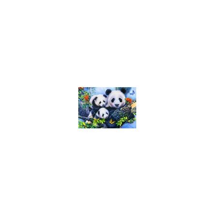Puzzle 100p Panda Family - IkaIpaka Royan
