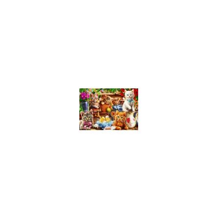 Puzzle 100p Kittens in the Potting Shed - IkaIpaka Royan