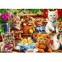 Puzzle 100p Kittens in the Potting Shed - IkaIpaka Royan