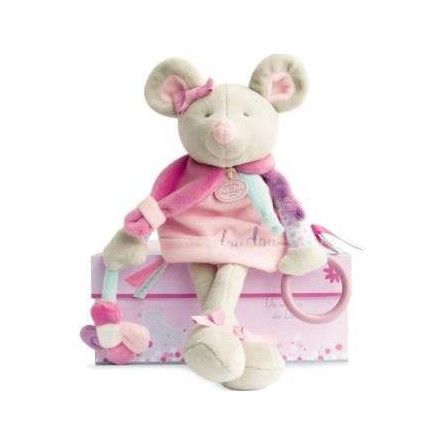 Pantin d'activités Souris Pearly Doudou et compagnie Ikaipaka