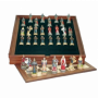 Coffret Échecs Historiques - Echiquier Médiéval (figurines peintes à la main) - IkaIpaka Royan