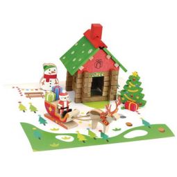 La maison du Père Noël 50 pièces Jeujura - IkaIpaka Royan