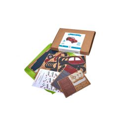 2CV en bois Rouge et noir Agent PAPER Ikaipaka jeux & jouets