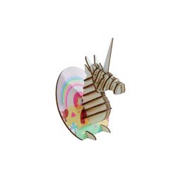 Trophée à poser Animaux en bois Licorne - IkaIpaka Royan