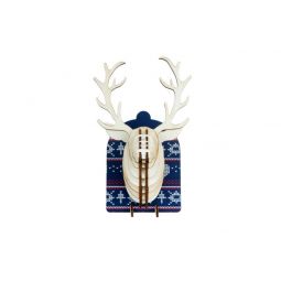 Trophée à poser animaux en bois Renne - IkaIpaka Royan