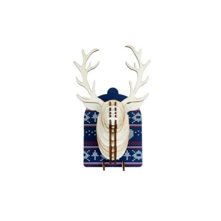 Trophée à poser animaux en bois Renne - IkaIpaka Royan