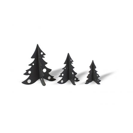 3 Sapins carton noir Agent PAPER Ikaipaka jeux & jouets Royan