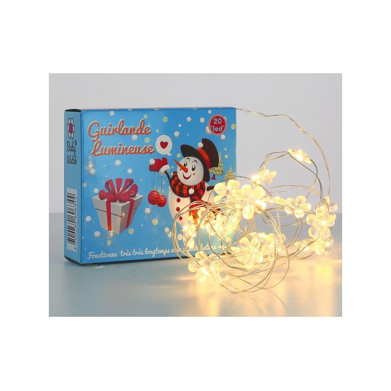 Guirlande Lumineuse Fleurs Blanches - IkaIpaka Royan