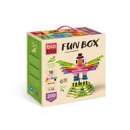 FUN BOX "Multi-Mix" avec 200 briques Bioblo  Ikaipaka jeux &