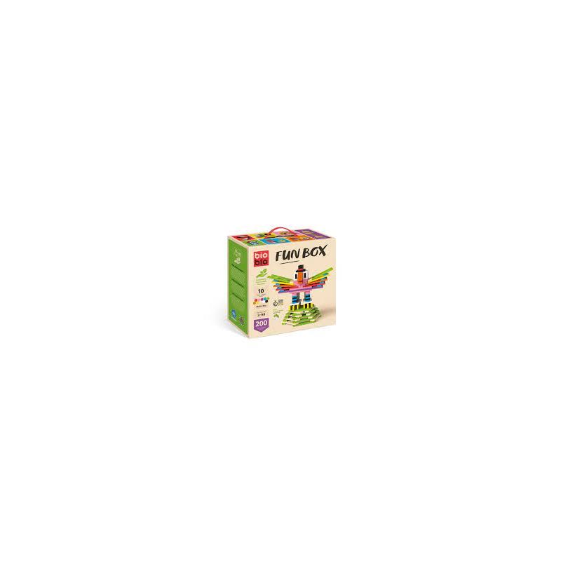 FUN BOX "Multi-Mix" avec 200 briques Bioblo  Ikaipaka jeux &