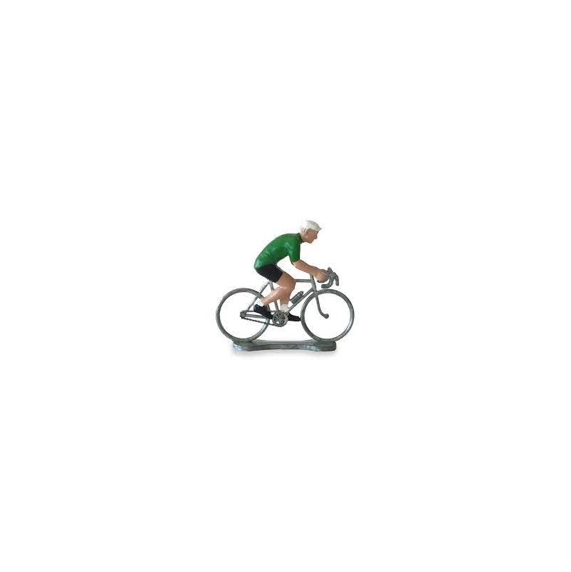 Cycliste Maillot Vert Bernard et Eddy - IkaIpaka Royan