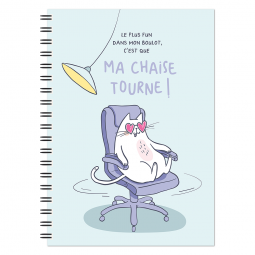 Bloc-notes A6 "Ma chaise tourne..." ART GRAFIK International