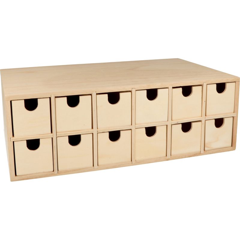 Calendrier de l'Avent 24 tiroirs Artemio Ikaipaka jeux & jouets