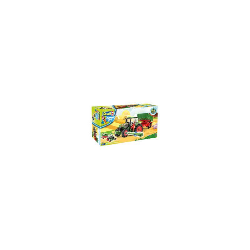 Maquette Voiture Junior KIT TRACTEUR ET REMORQUE AVEC FIGURINE