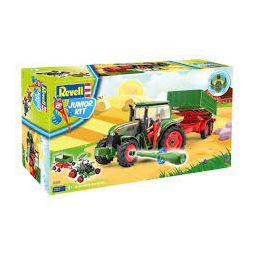 Maquette Voiture Junior KIT TRACTEUR ET REMORQUE AVEC FIGURINE