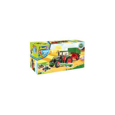 Maquette Voiture Junior KIT TRACTEUR ET REMORQUE AVEC FIGURINE
