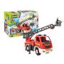 Maquette voiture Junior KIT CAMION POMPIER GRANDE ÉCHELLE AVEC FIGURINE - IkaIpaka Royan