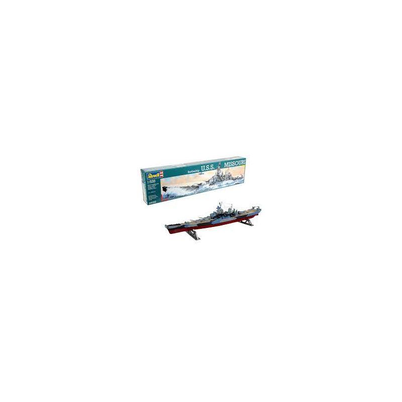 Maquette Bateau MODEL SET BATTLESHIP U.S.S. MISSOURI REVELL