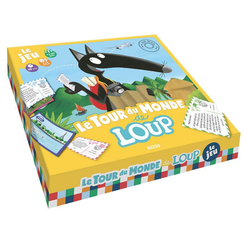 Le tour du monde de Loup Jeu AUZOU Ikaipaka jeux & jouets Royan